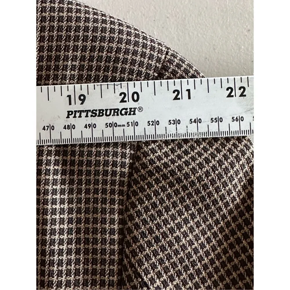 Hugo Boss Einstein Blazer Mens 46R Brown 3‎ Button Vintage 80s USA Union